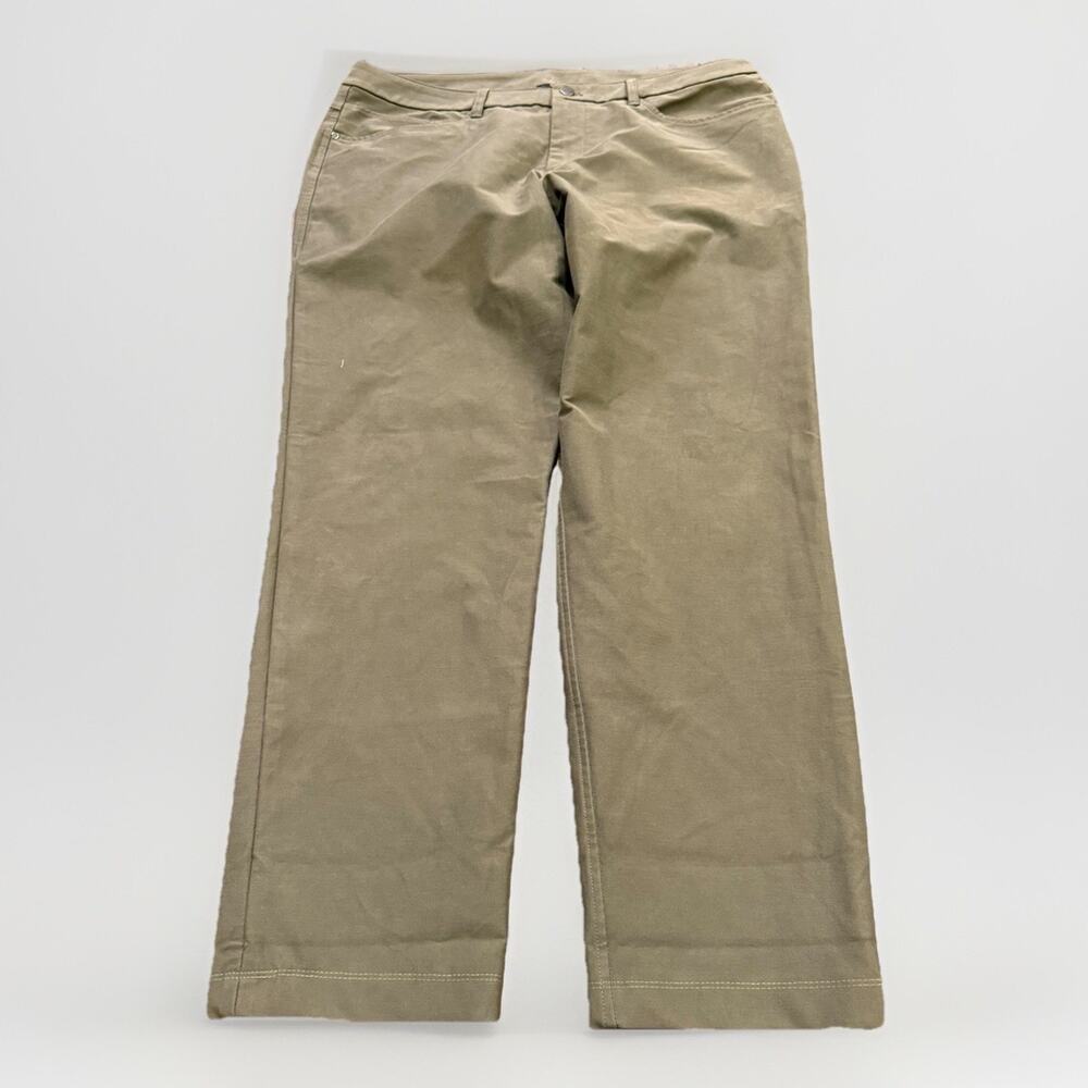 Lululemon Mens Green ABC Classic-Fit Utilitech 5 Pocket Chino Pants Size 36